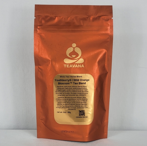 SEALED Teavana Tea Youthberry Wild Orange Blossom White Tea Herbal Blend 2 oz - Picture 1 of 4